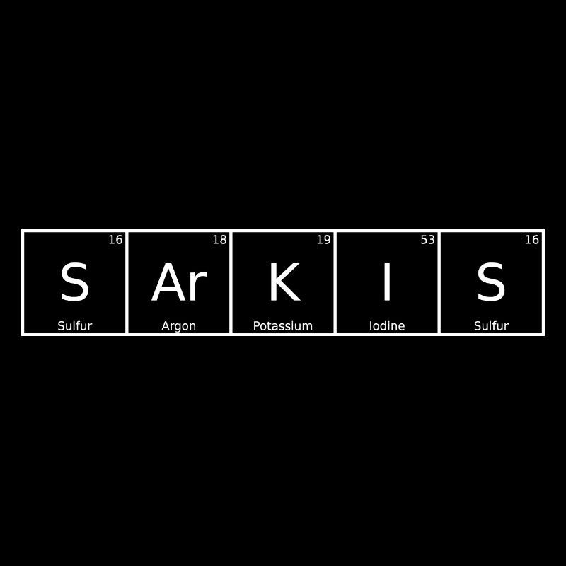 Sarkis Nom Prénom Chimie Éléments du tableau périodique