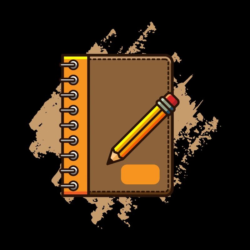 Cahier de devoirs, inscription à l'école de cadeaux