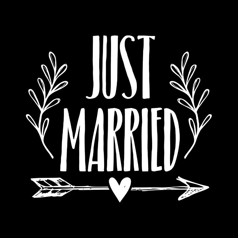 Just Married, present bride groom wedding