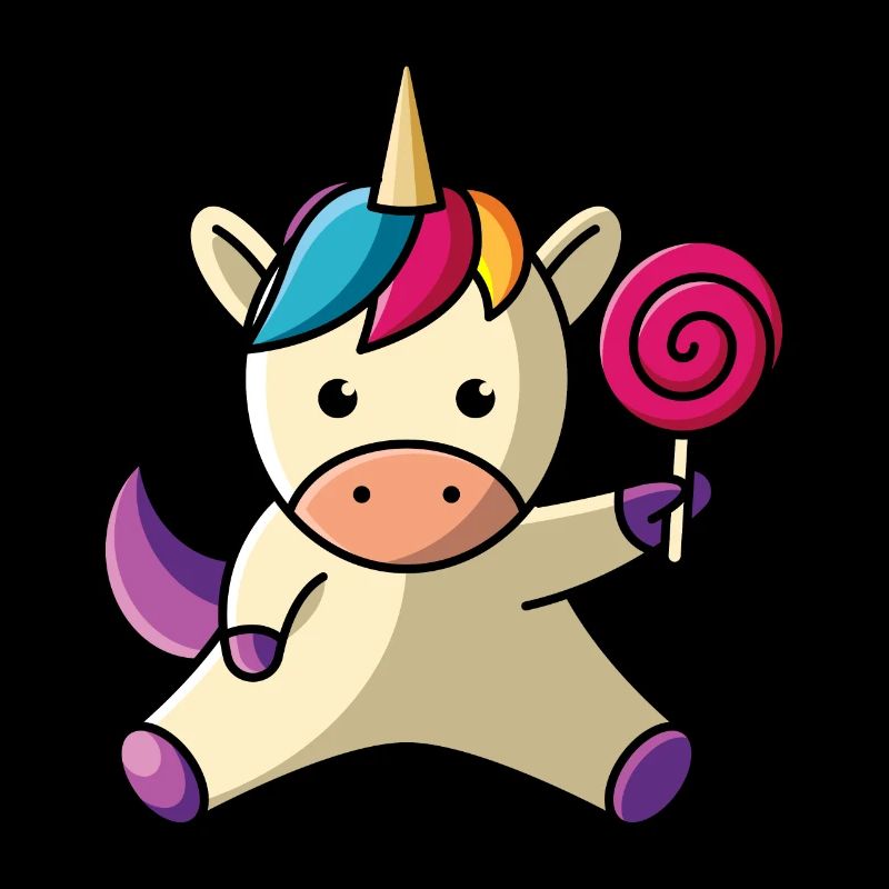 Einhorn mit Lolli