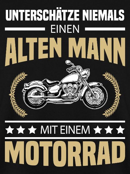 Alter Mann Motorrad