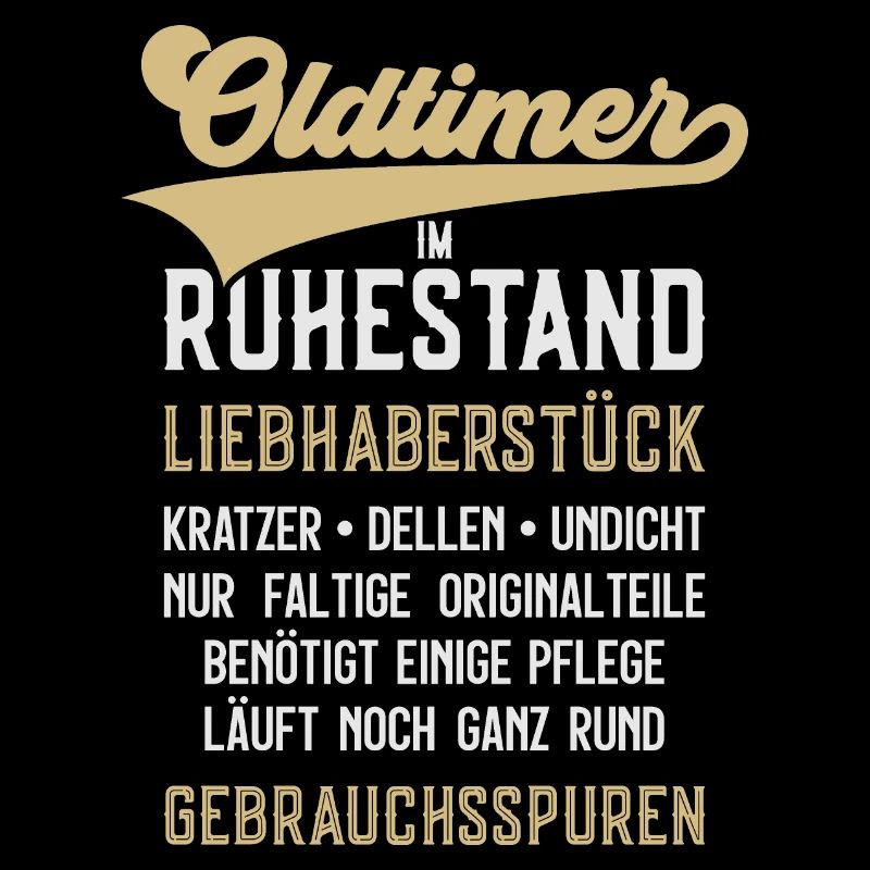 LUSTIG OLDTIMER RUHESTAND RENTE RENTNER