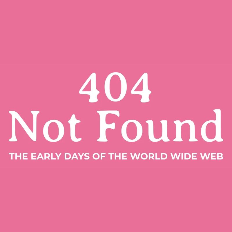 « 404 Not Found » - Design nostalgique