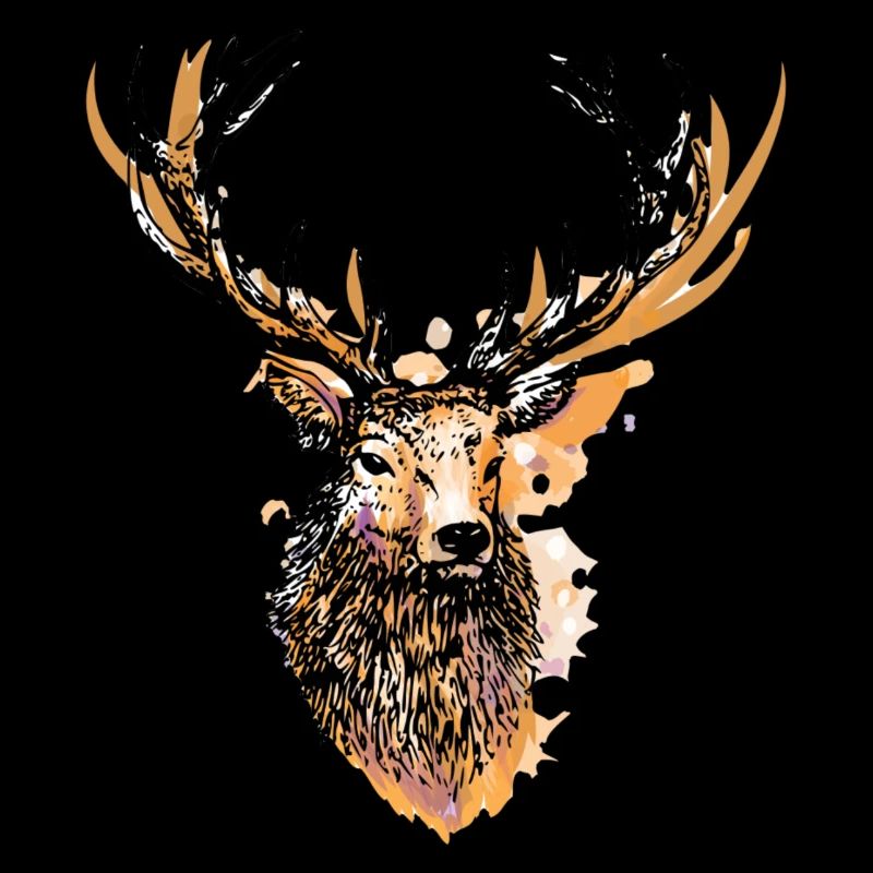 Grosser stolzer Hirsch
