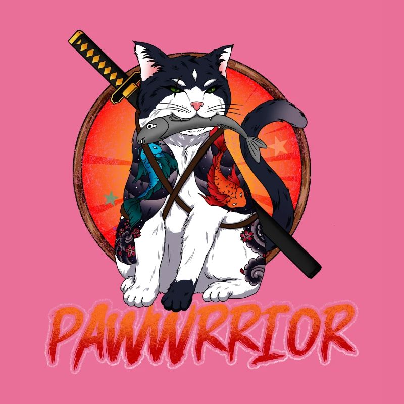 Pawwrrior - Samurai Katze - Krieger