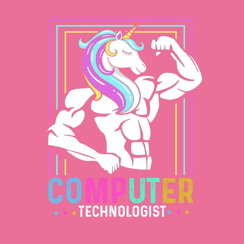 Computer Technologist Gift Radiologist Unicorn