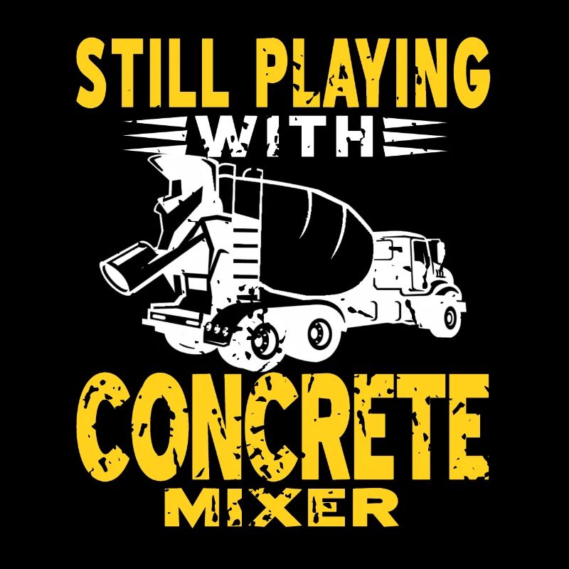 Conception de bétonneur pour ouvrier du bâtiment et chantier de construction