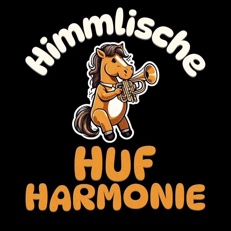 Himmlische Huf-Harmonie - Pferd Trompete