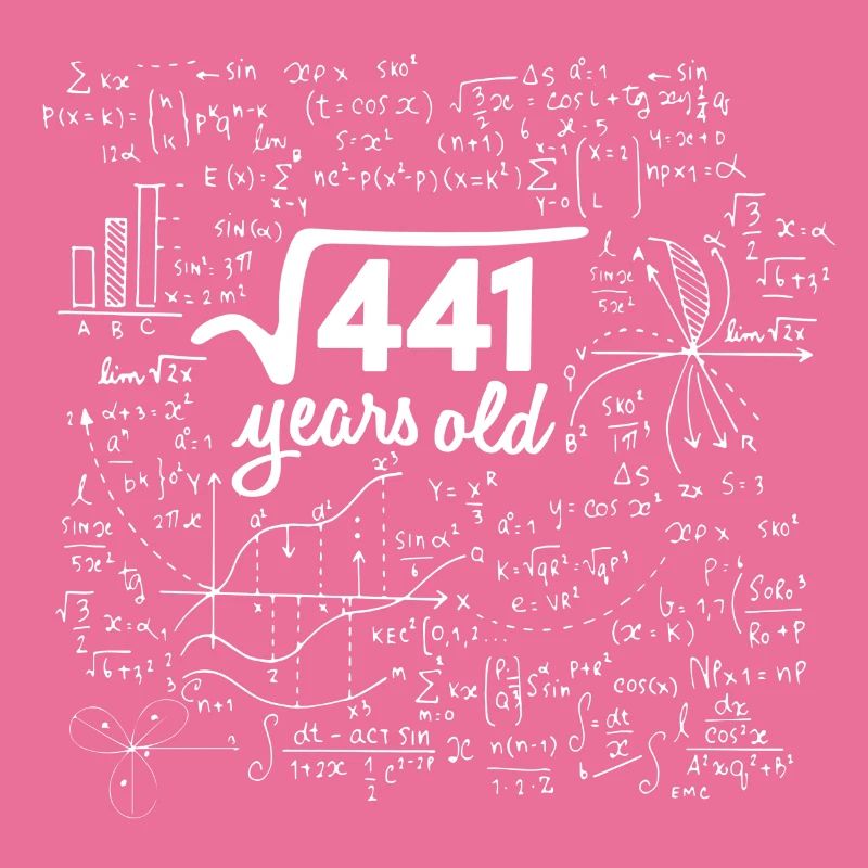 SQUARE ROOT 441 = CADEAU D'ANNIVERSAIRE MATH DE 21 ANS