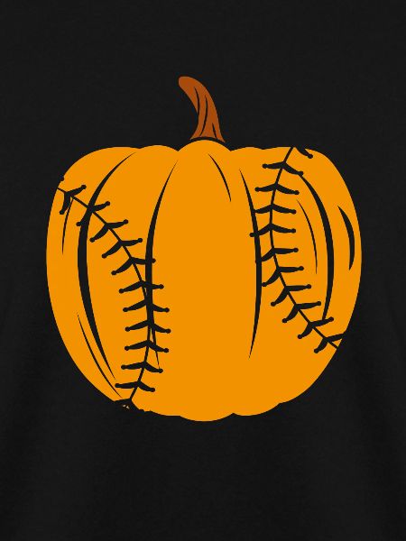Halloween Baseball Kürbis