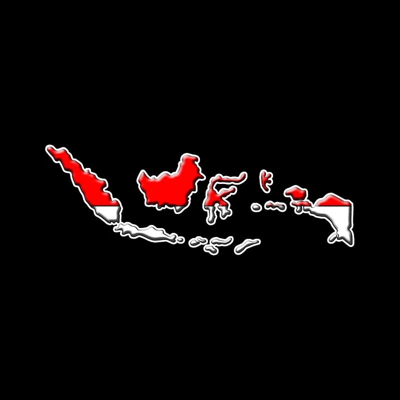 Indonesia flag map