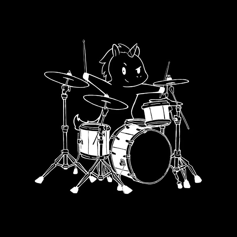 Drummer Einhorn - Einhorn liebt Schlagzeug