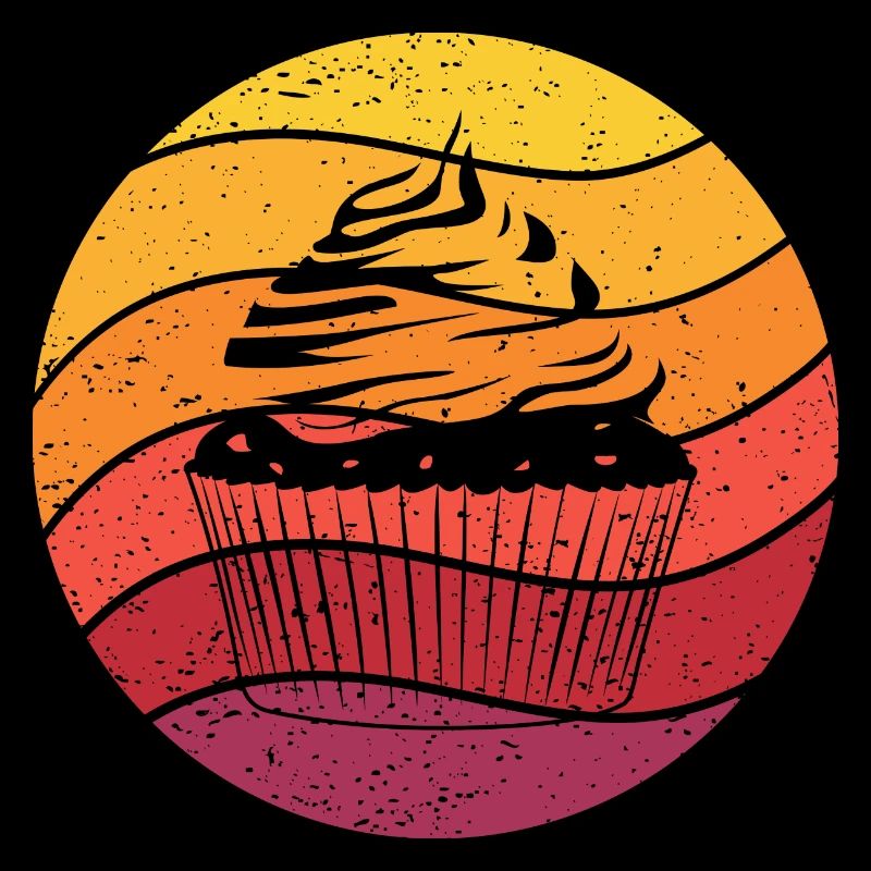 Cupcake Retro Style Vintage
