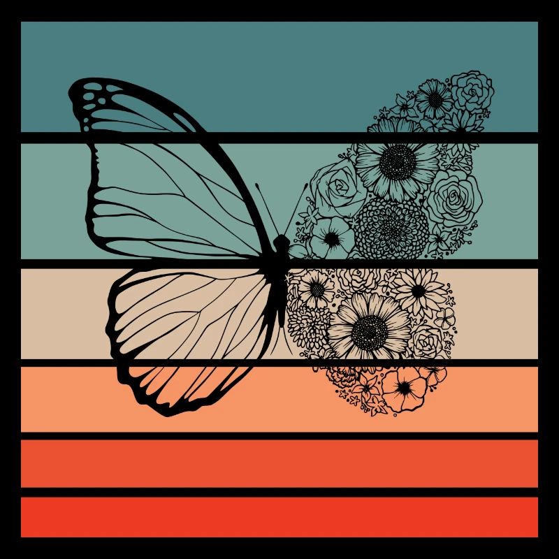 Papillon Retro Style Vintage