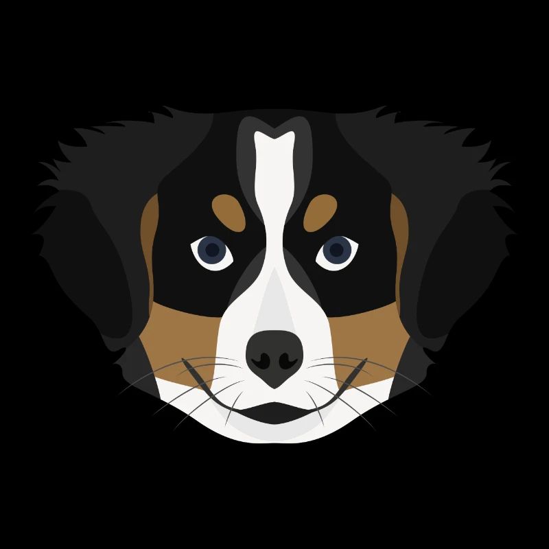 Illustration Welpe Berner Sennenhund