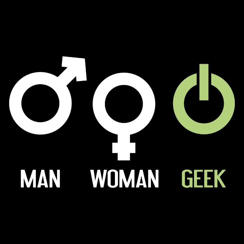 Mann Frau Geek