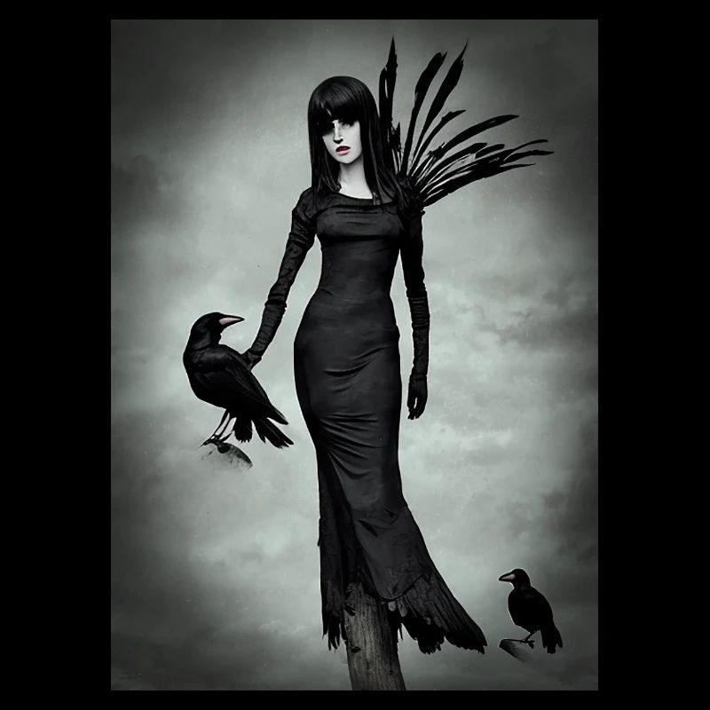 Reine des corbeaux - Gothique doux Emo Gothique