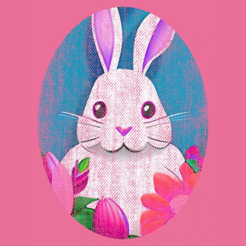 Easter Bunny retro usagé - look cool