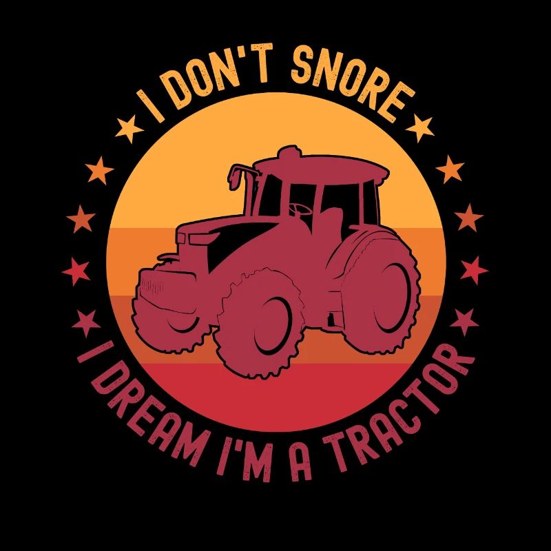 Ich schnarche nicht, ich träume, dass ich ein Traktor bin