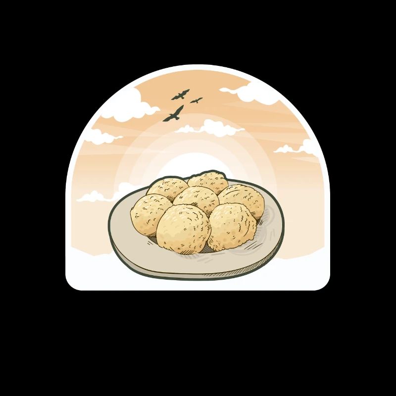 Dumplings dumplings bread dumplings Germany graphic