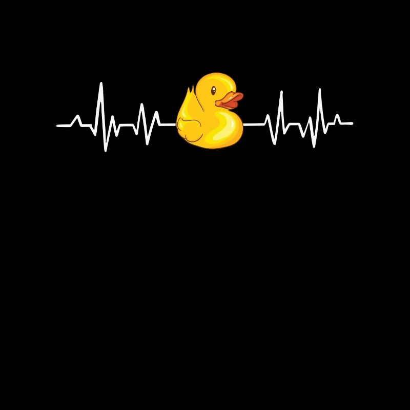 Herzschlag Badeente Quitscheentchen EKG