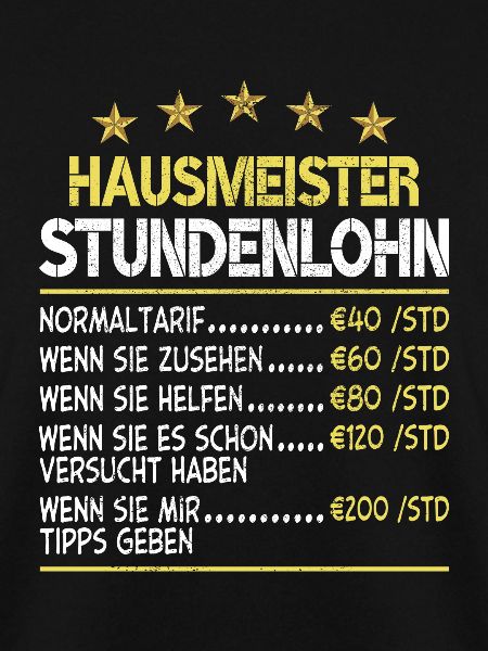 Stundenlohn Hausmeister