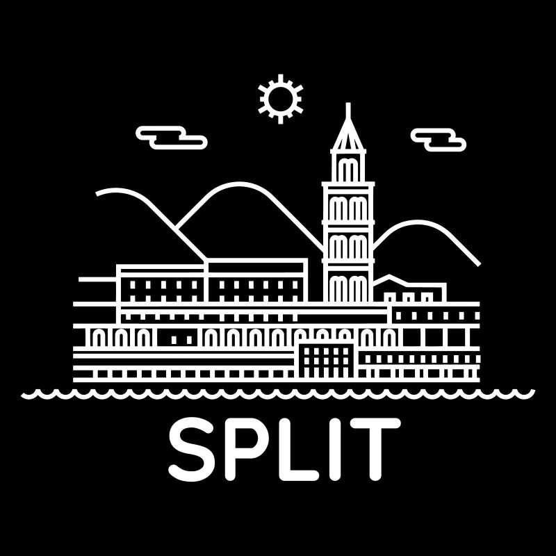 De la Croatie avec amour - Silhouette Split white