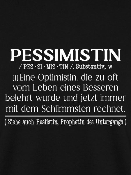 Pessimistin Definition fun
