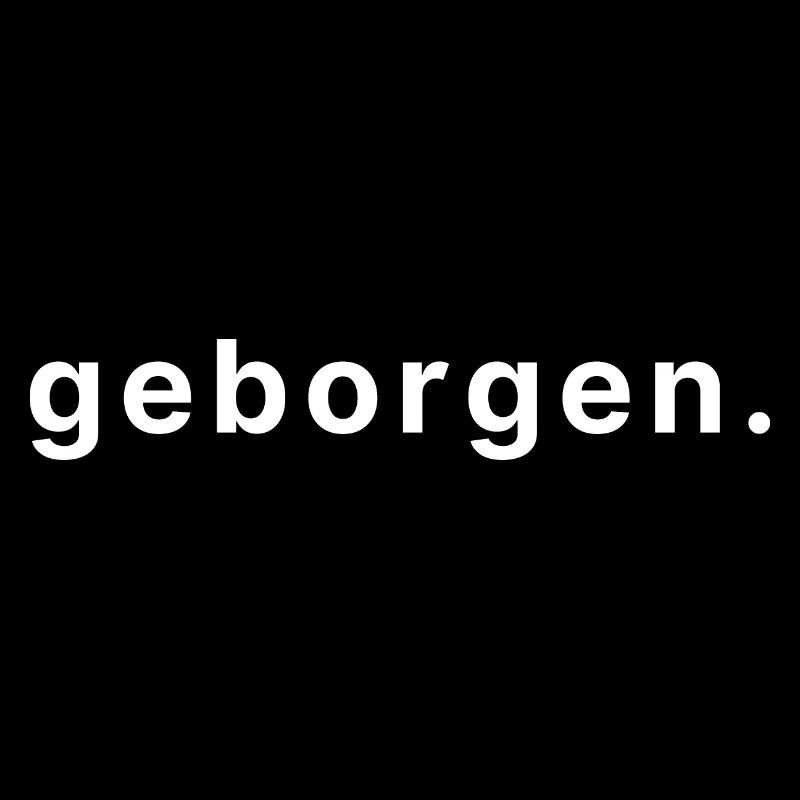 geborgen.