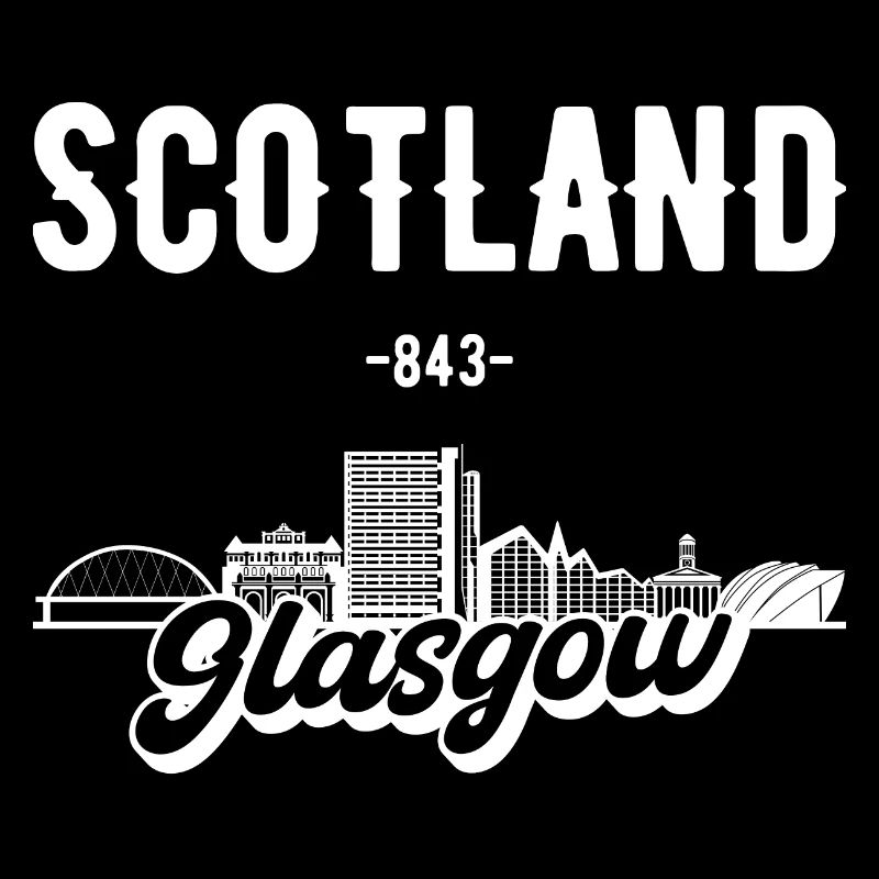 Glasgow Scotland Skyline Gift