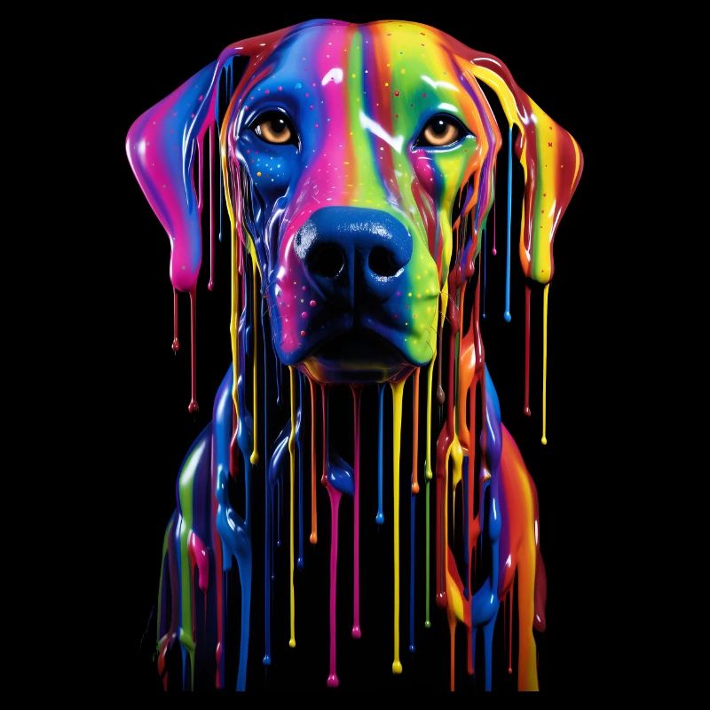 Chien arc-en-ciel
