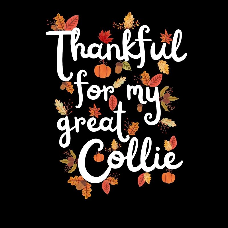 Merci pour mes feuilles d’automne Collie Dog