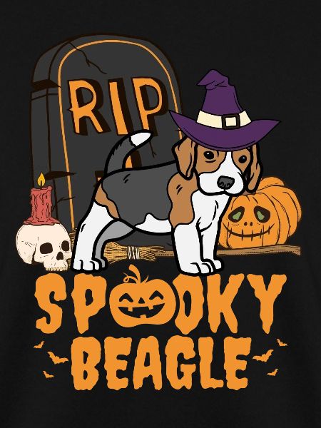 Süßer Beagle Halloween Hund