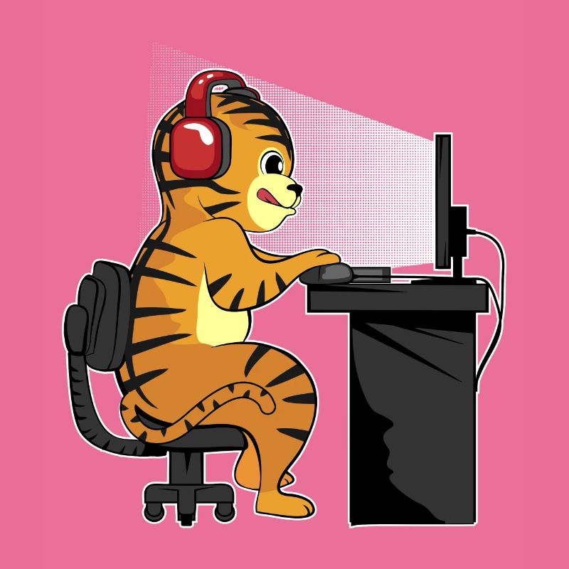 Spielender Tiger