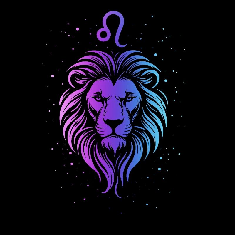 Löwe – Neonsternzeichen