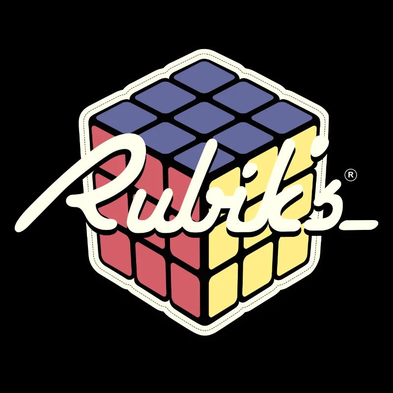 Rubik's Cube Retro Style