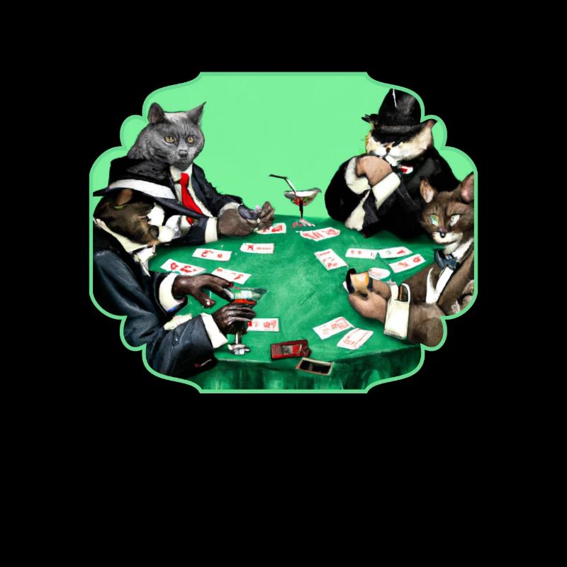 Cats Playing Cards