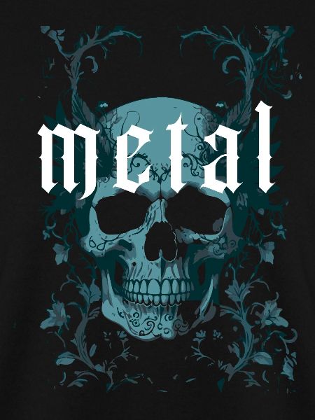 Metall Totenkopf Design