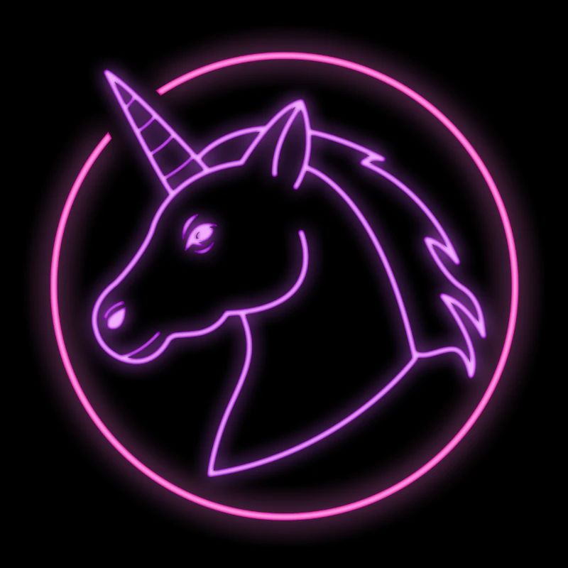 Neon Einhorn