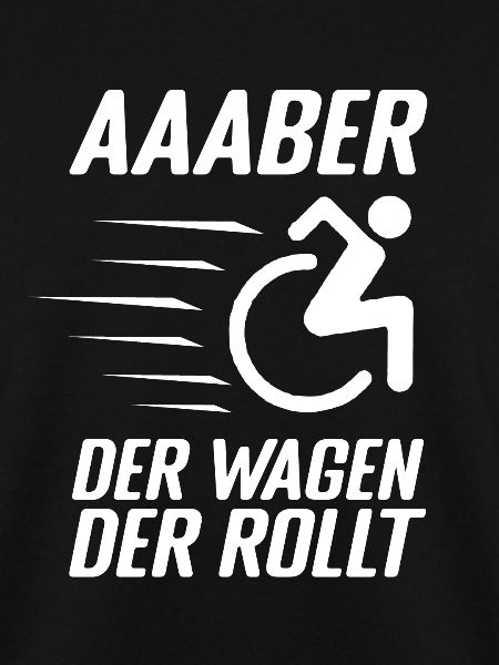 Lustiger Rollstuhlfahrer