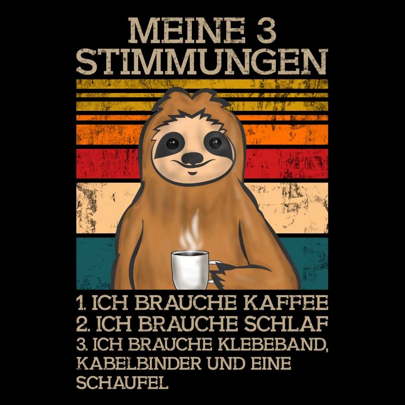 Faultier mit Kaffee