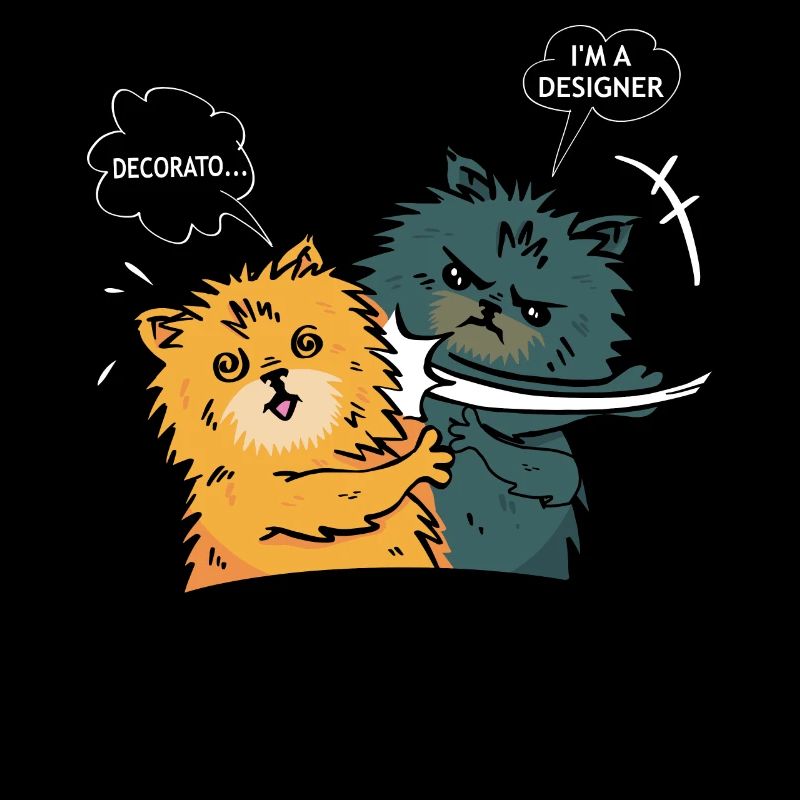 Interior designer designing