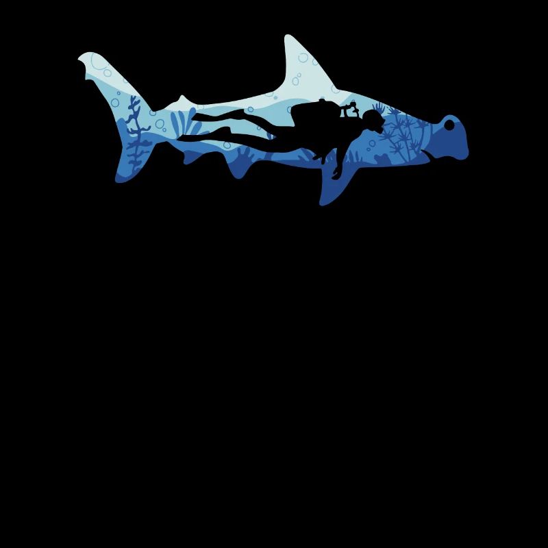 Hammerhai Taucher