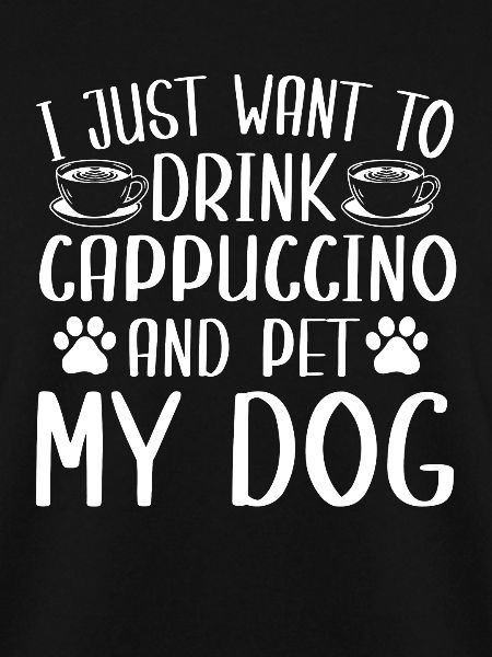 Cappuccino Und Hundebesitzer Hundedesign
