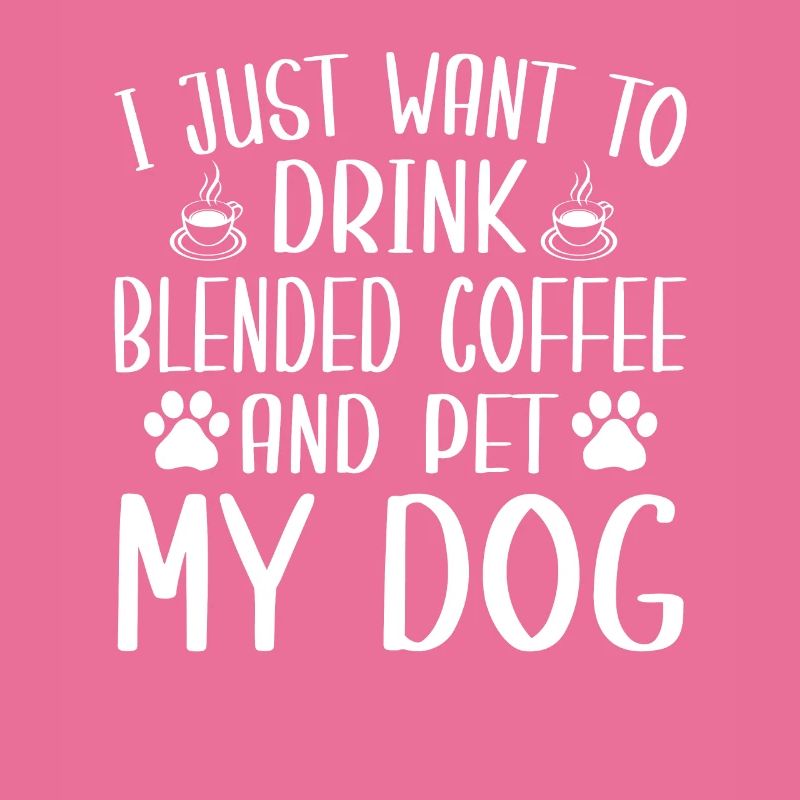 Fun mixed coffee and dog lovers