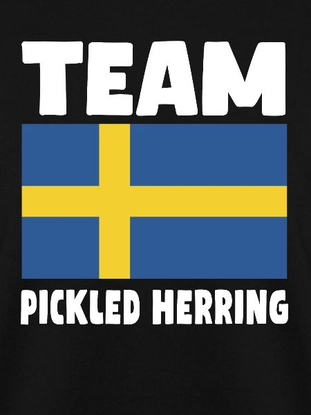 Pickled herring Swedish flag
