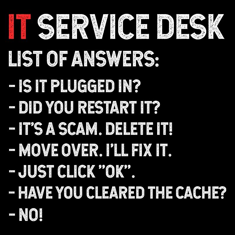 Liste des réponses du centre de services informatiques