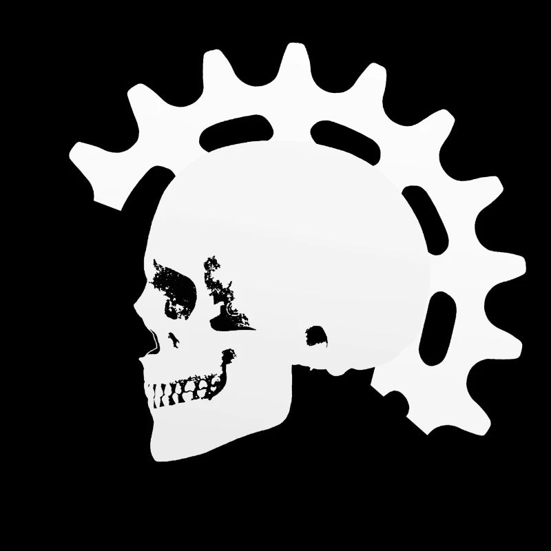 Vélo, vélo de course, VTT, hommes, crâne, cadeau