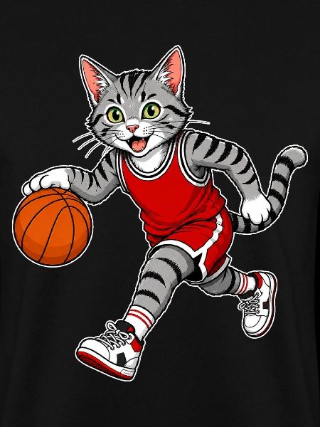 Basketball Katze – Dribbling Cat