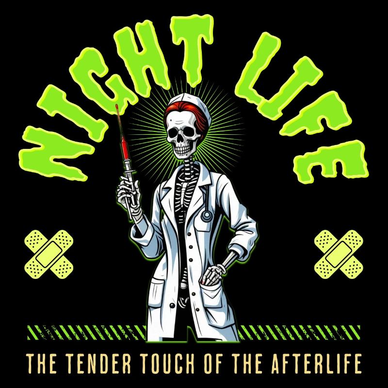 Skeleton Halloween night life